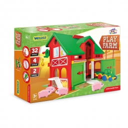 Farma Play House – Zabawka Edukacyjna z Domkiem, Traktorem i Świnkami WADER 25451